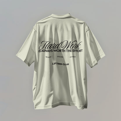 HARD WORK Oversized 7oz Heavy Cotton